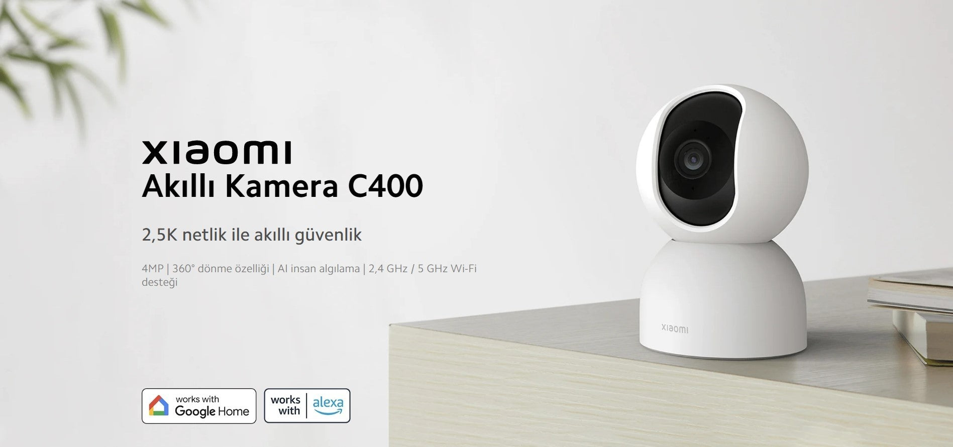 كاميرا ذكية C400 بدقة 2.5K وكاميرا بدقة 4 ميجابكسل من XIAOMI كاميرا ذكية C400 بدقة 2.5K وكاميرا بدقة 4 ميجابكسل من XIAOMI